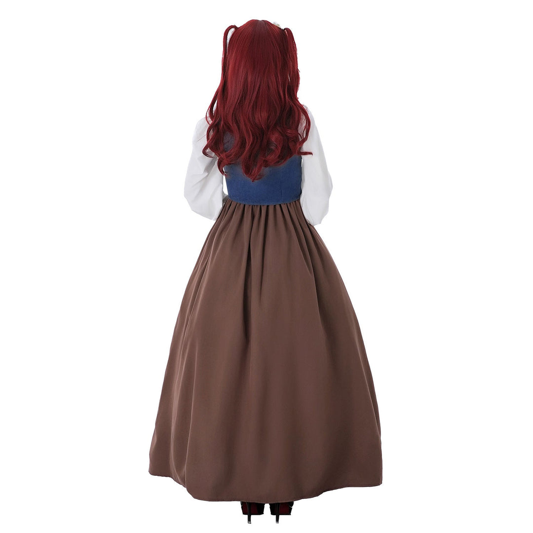 Damen Historisches Trachtenkleid mit stilvollem Korsett und fließendem Rock Nord Taschen