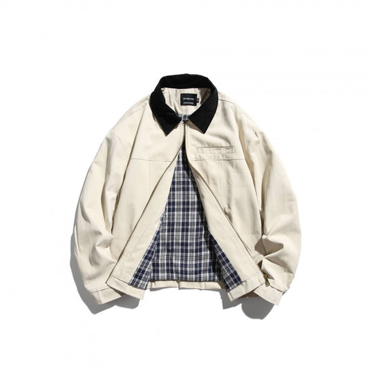 Unisex Kurz geschnittene Overshirt‑Jacke mit Cordkragen, Brustleistentasche und präzisen Nahtdetails Nord Taschen