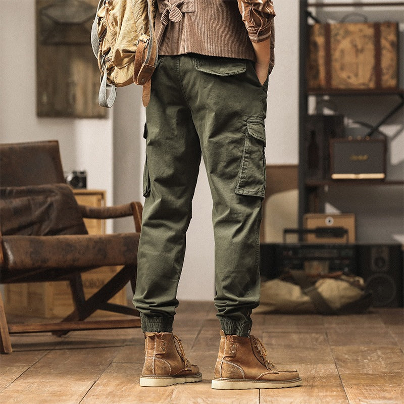 Herren Utility-Cargo-Jogginghose mit Mehrfachtaschen, elastischen Bündchen & Reißverschlussdetail Nord Taschen