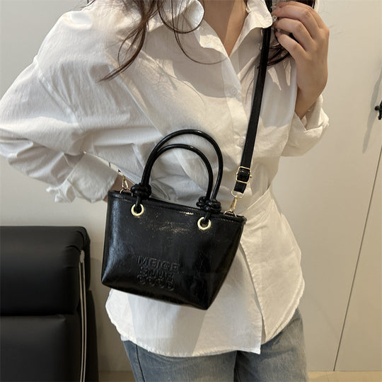 Damen elegante Mini-Handtasche mit strukturiertem Design und abnehmbarem Schulterriemen Nord Taschen