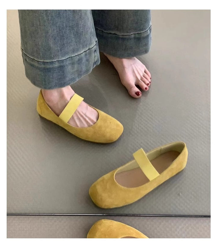 Damen Ballerinas mit komfortablem Riemen und weichem Obermaterial