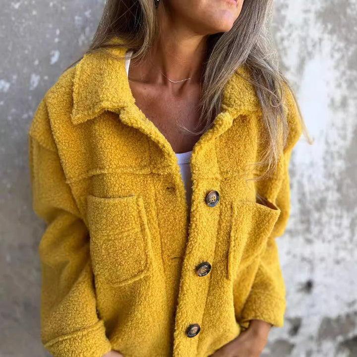 Damen Kuscheliger Fleece-Hemdjacke