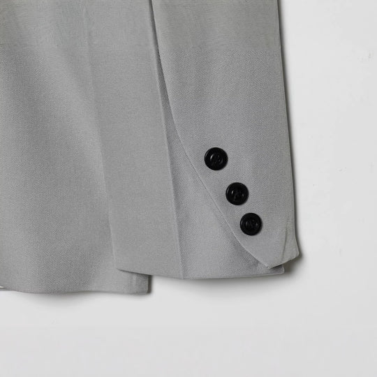 Damen Kurzblazer im minimalistischen Clean‑Look mit Stehkragen und verdeckter Knopfleiste Nord Taschen