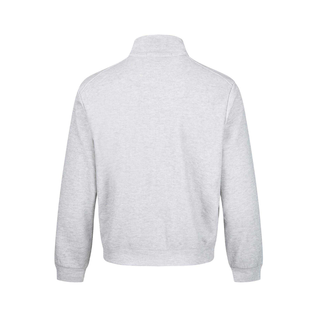 Herren Leichte Sweatjacke aus Baumwoll‑Mix mit Stehkragen, durchgehendem Reißverschluss und Eingrifftaschen Nord Taschen