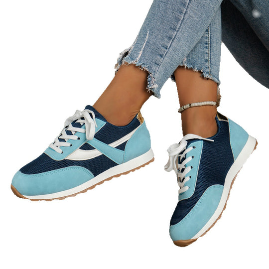 Damen  leichte Retro-Lauf-Sneaker mit verstärkter Zehenkappe, atmungsaktivem Mesh-Obermaterial und profilierter Gummilaufsohle Nord Taschen