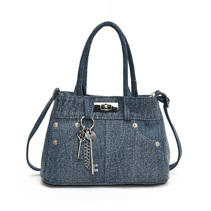 Damen Jeans-Shopper mit eleganten Details Nord Taschen