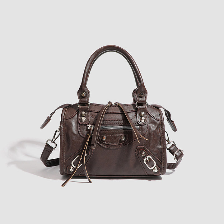 Damen Mini-Handtasche mit dekorativen Metallakzenten und abnehmbarem Schulterriemen Nord Taschen
