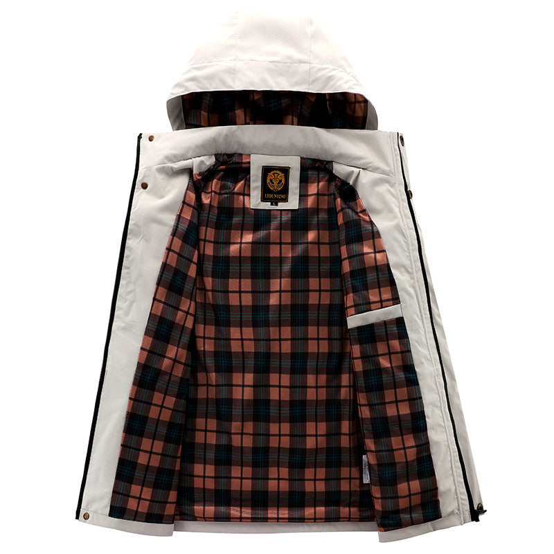 Herren Wasserfeste Outdoor-Jacke mit mehreren Taschen Nord Taschen