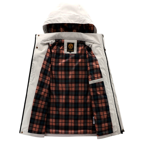 Herren Wasserfeste Outdoor-Jacke mit mehreren Taschen Nord Taschen