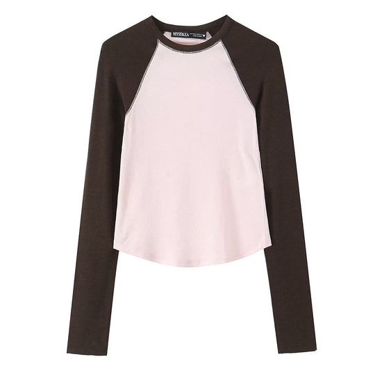 Damen Langarm-Raglanshirt aus weichem Jersey mit leicht tailliertem Schnitt Nord Taschen
