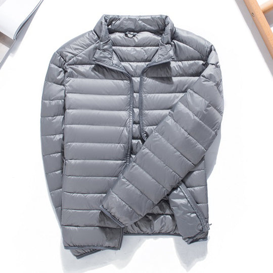 Herren Ultraleichte gesteppte Kapuzenjacke mit winddichter Mikrofaserfüllung Nord Taschen