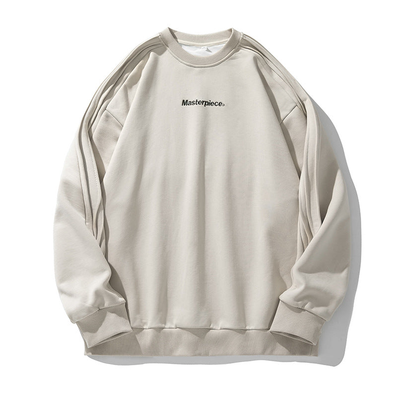 Unisex Oversize-Sweatshirt im Minimalstil mit Schulterpaspeln und feiner Bruststickerei Nord Taschen
