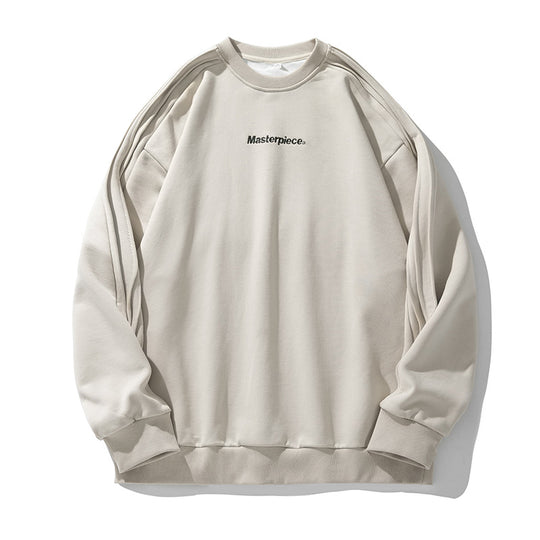 Unisex Oversize-Sweatshirt im Minimalstil mit Schulterpaspeln und feiner Bruststickerei Nord Taschen