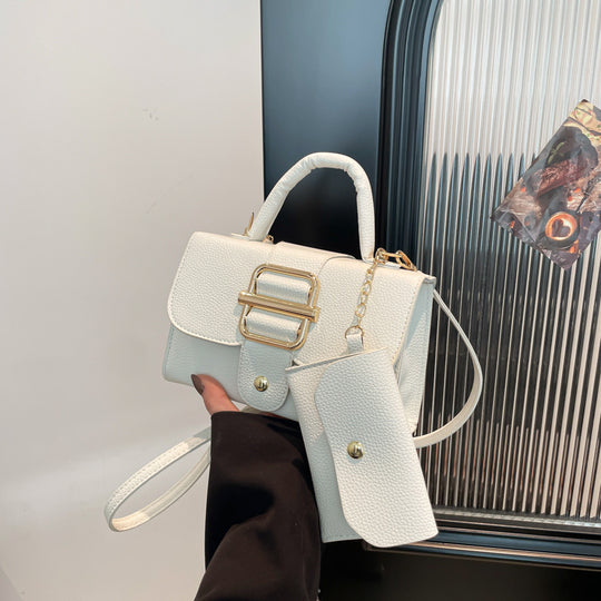 Damen elegante Handtasche mit verstärktem Tragegriff und abnehmbarem Münzfach Nord Taschen