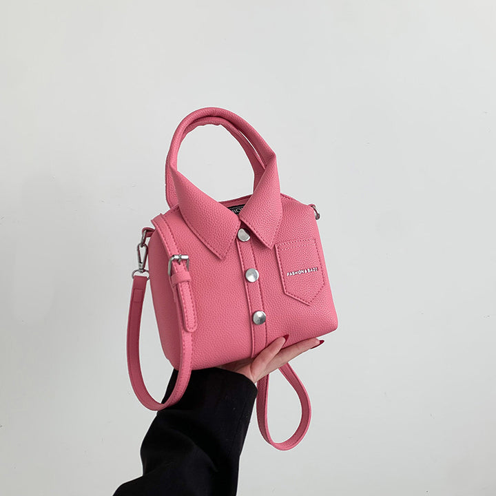 Damen Mini-Handtasche im Shirt-Design mit verstellbarem Schulterriemen Nord Taschen