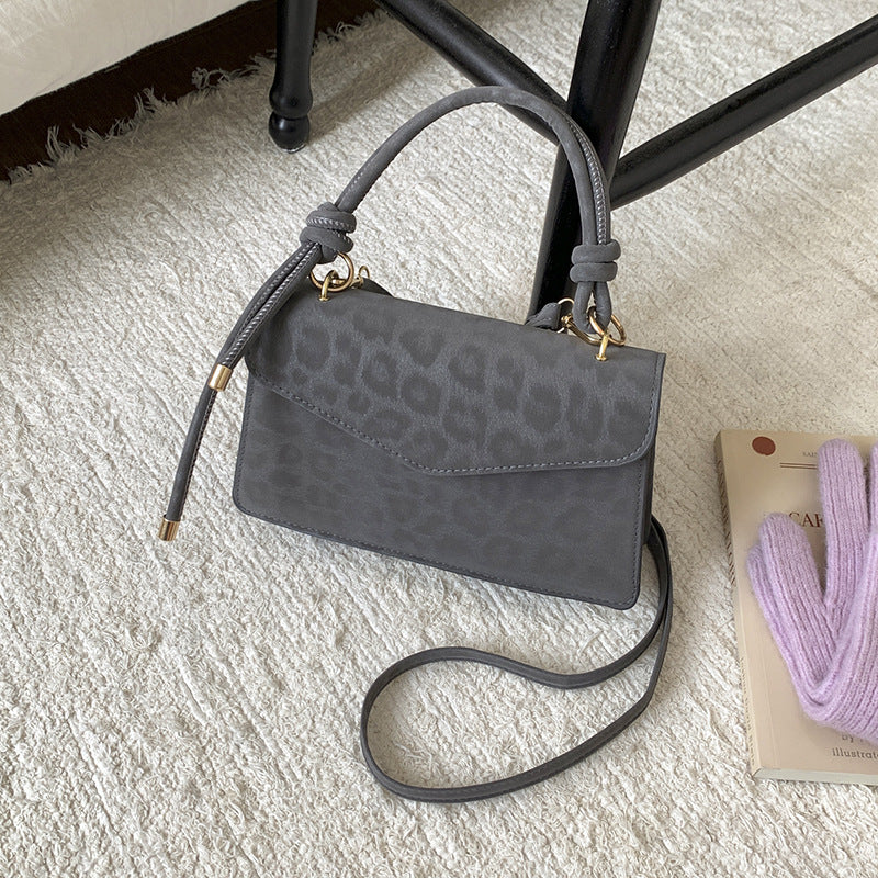 Damen Hobo-Tasche mit wildem Leopardenmuster und elegantem Knotenverschluss Nord Taschen