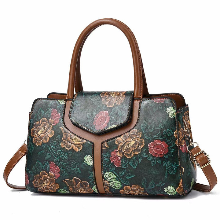 Damen stilvolle Handtasche mit floralem Design Nord Taschen