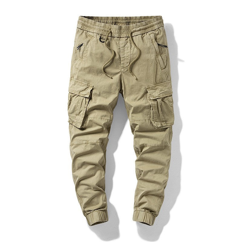 Herren Taktische Cargo‑Joggerhose mit elastischem Tunnelzugbund, Knieabnähern und Mehrfachtaschen Nord Taschen