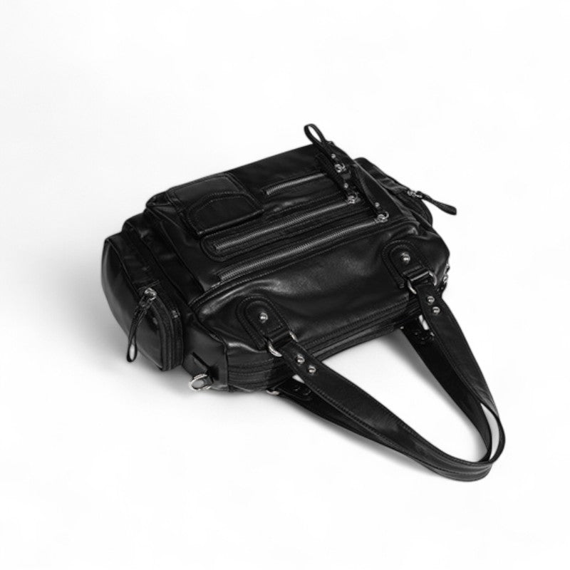 Nord Taschen | Retro Leather Multipocket Handbag
