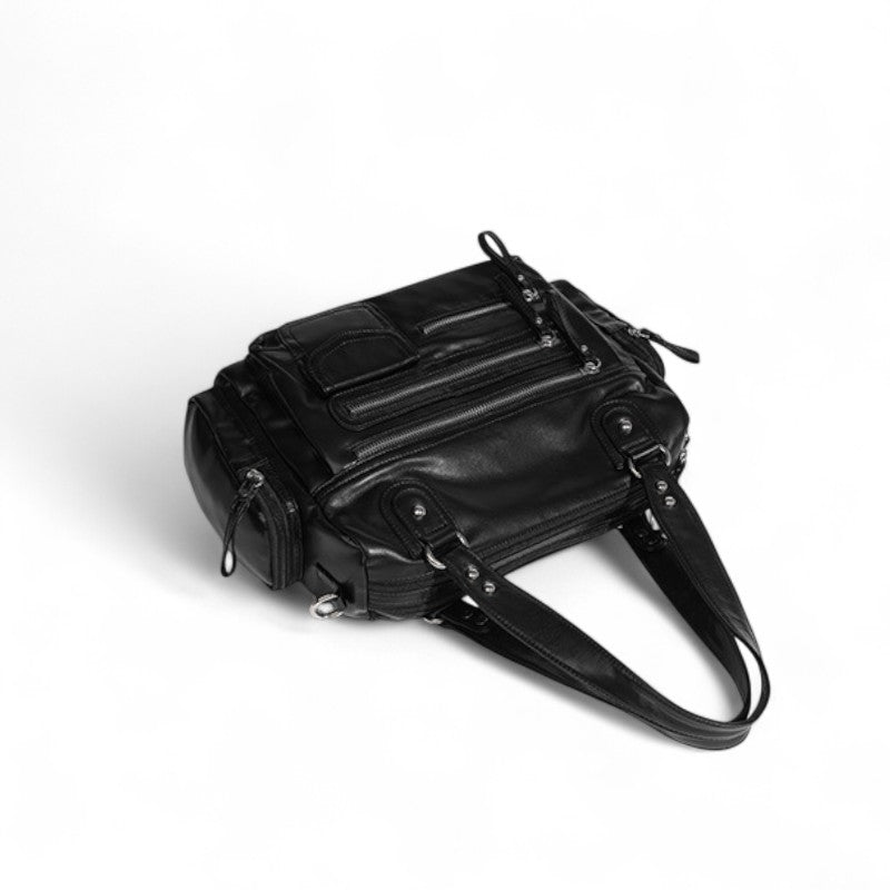 Nord Taschen | Retro Leather Multipocket Handbag