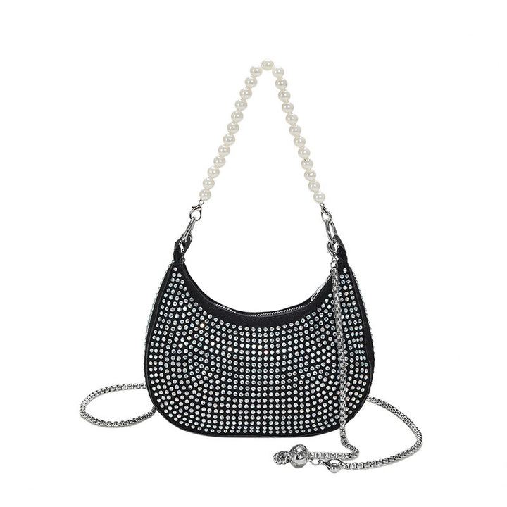 Damen glamouröse Abendtasche mit Perlenschmuck Nord Taschen
