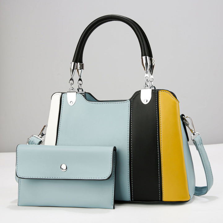 Damen modische Handtasche mit strukturiertem Design und abnehmbarer Clutch Nord Taschen
