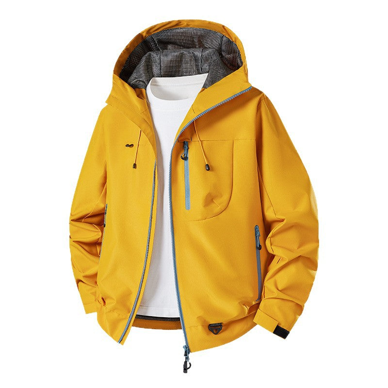 Herren Technische Softshell-Hoodiejacke mit wasserabweisender Membran und Mesh-Futter Nord Taschen