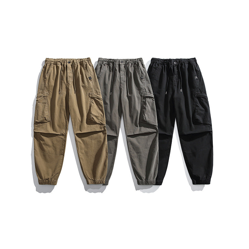 Herren Loose‑Fit Utility‑Cargohose mit Tunnelzugbund, Kniepaneelen und großen Klappentaschen Nord Taschen