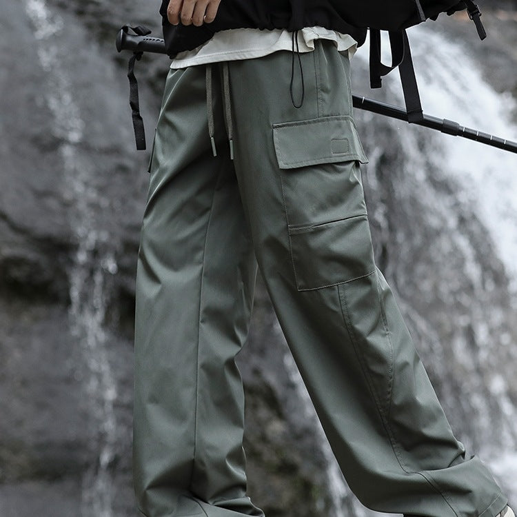 Herren Oversized Outdoor‑Cargohose mit Zugbund, großen Klapp‑ und Utility‑Taschen Nord Taschen