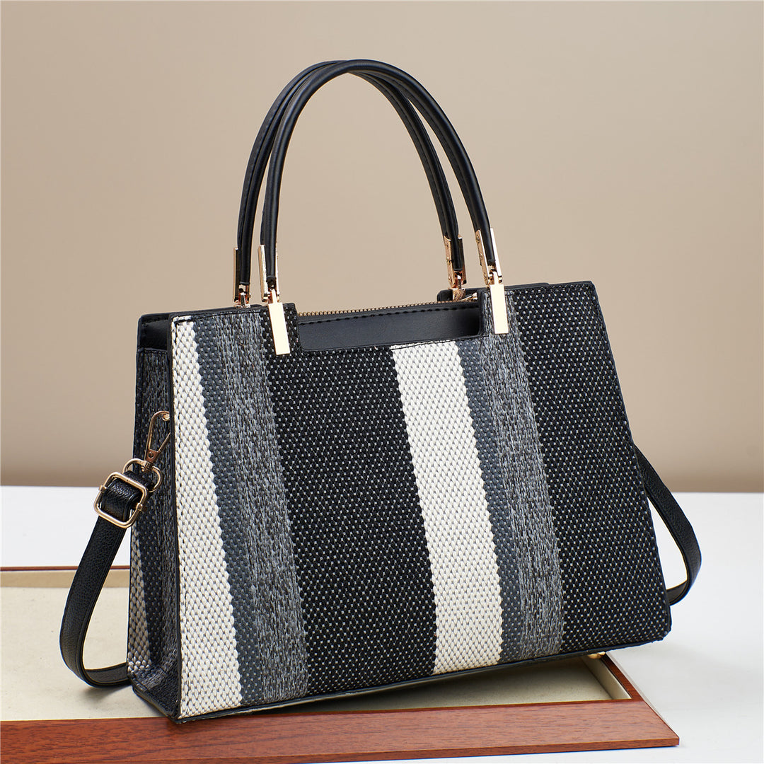 Damen elegante Designertasche mit strukturiertem Obermaterial und multifunktionalem Schultergurt Nord Taschen