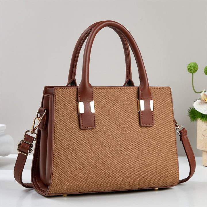 Damen Handtasche mit strukturiertem Gewebe und abnehmbarem Schultergurt Nord Taschen