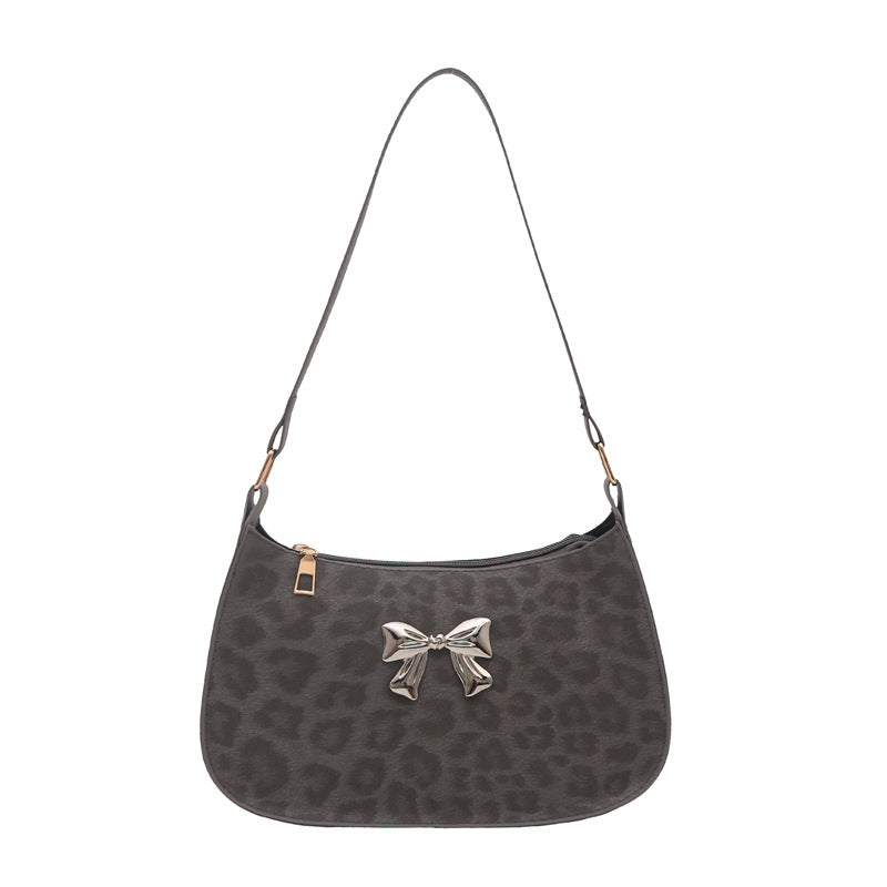 Damen modische Schultertasche mit stilvollem Schleifen-Detail Nord Taschen