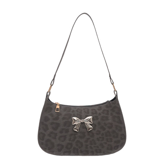 Damen modische Schultertasche mit stilvollem Schleifen-Detail Nord Taschen
