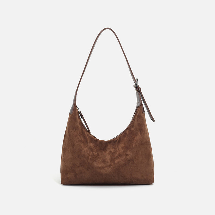 Damen modische Hobo Tasche mit weichem Nubukleder Nord Taschen