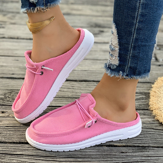 Damen Slip-On Mokassins mit attraktiver Rippstruktur