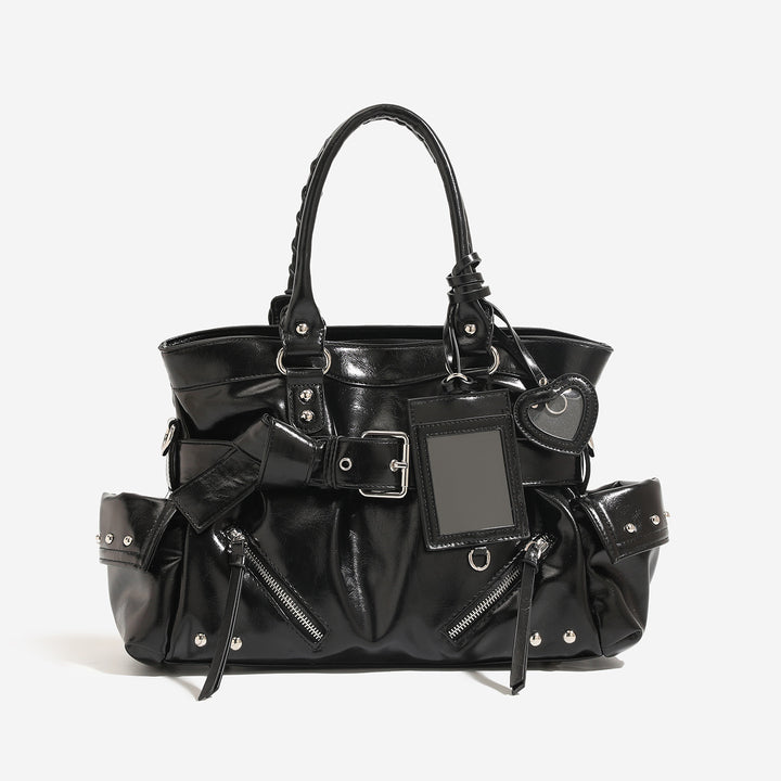 Damen elegantes und vielseitiges Handtaschenmodell mit praktischen Außentaschen Nord Taschen