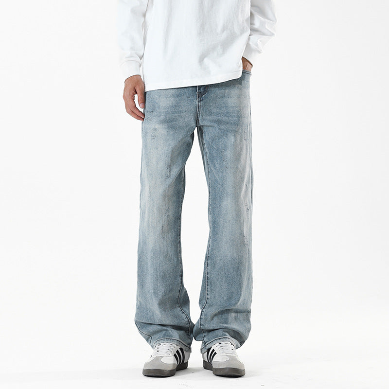 Herren Baggy-Jeans im Wide‑Leg Relaxed-Fit mit Vintage-Waschung Nord Taschen