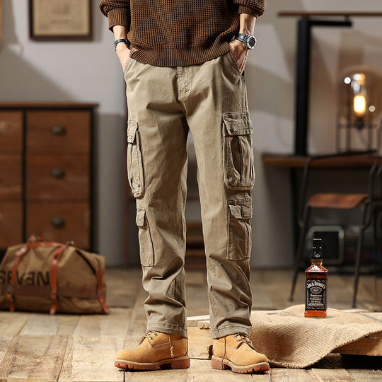 Herren Robuste Cargohose aus Baumwoll-Twill mit Mehrfachtaschen Nord Taschen