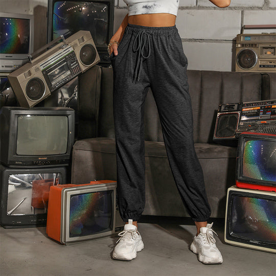 Damen Bequeme Jogginghose mit Gummibund Nord Taschen