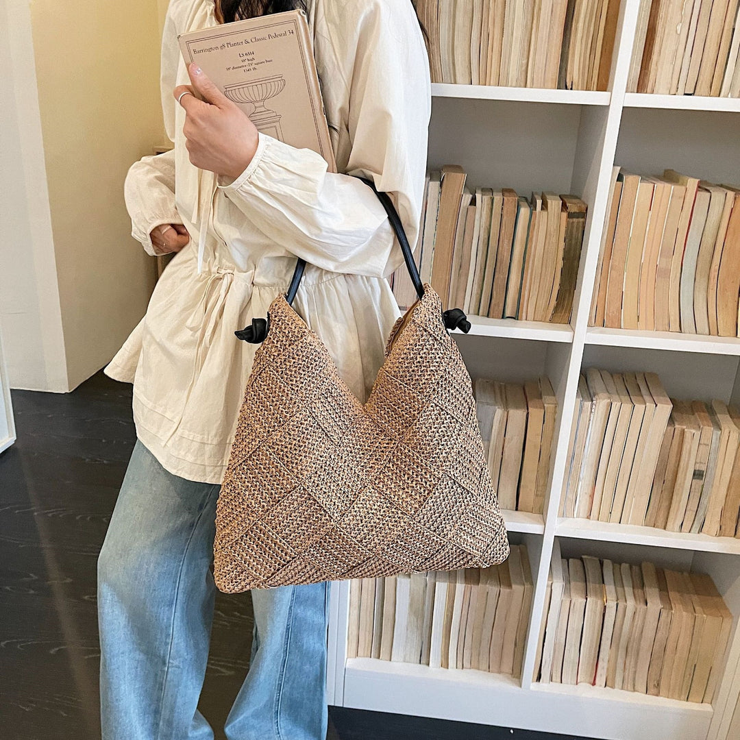 Damen strukturiert Schultertasche aus hochwertigem Material Nord Taschen