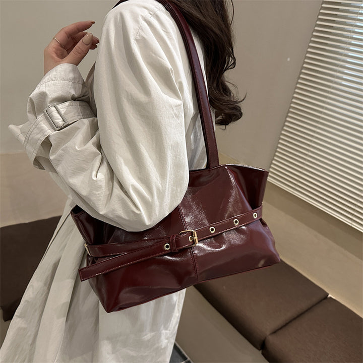 Damen elegante Handtasche mit praktischem Fächerdesign Nord Taschen