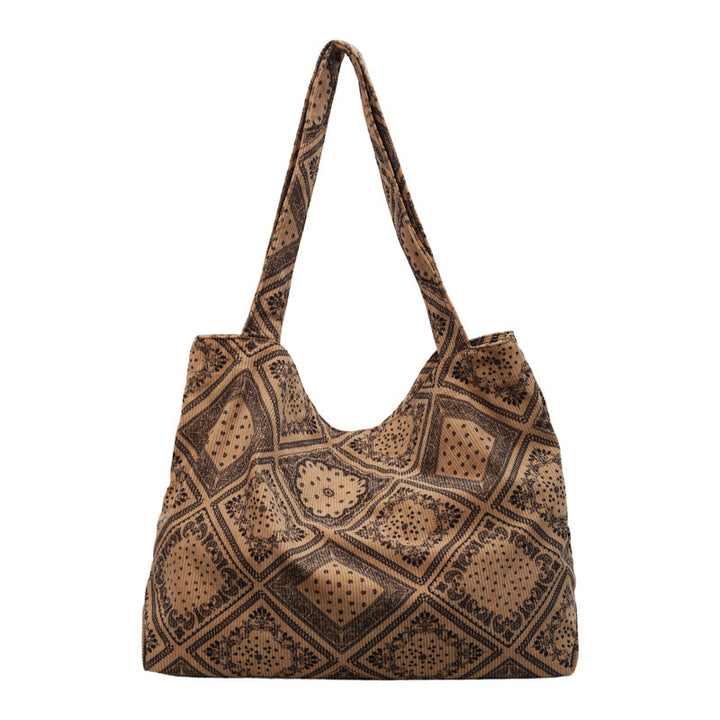 Damen trendige Hobo-Tasche aus strukturiertem Material mit Leopardenmuster Nord Taschen