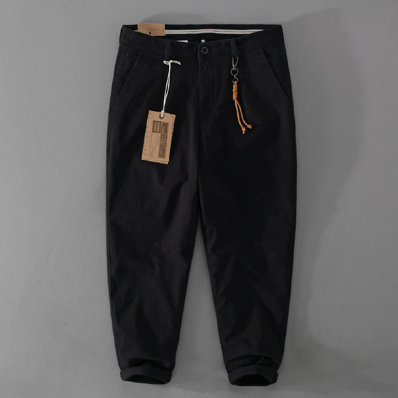 Herren Baumwoll‑Twill Chino im Relaxed‑Tapered Schnitt mit Kordelzugbund und aufgesetzten Taschen Nord Taschen