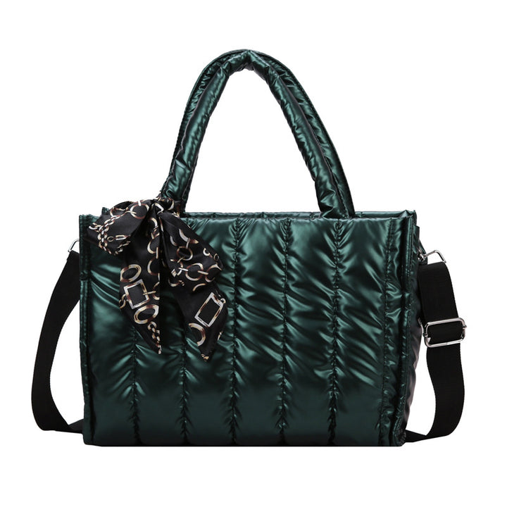 Damen Stepp Handtasche mit elegantem Schal Nord Taschen