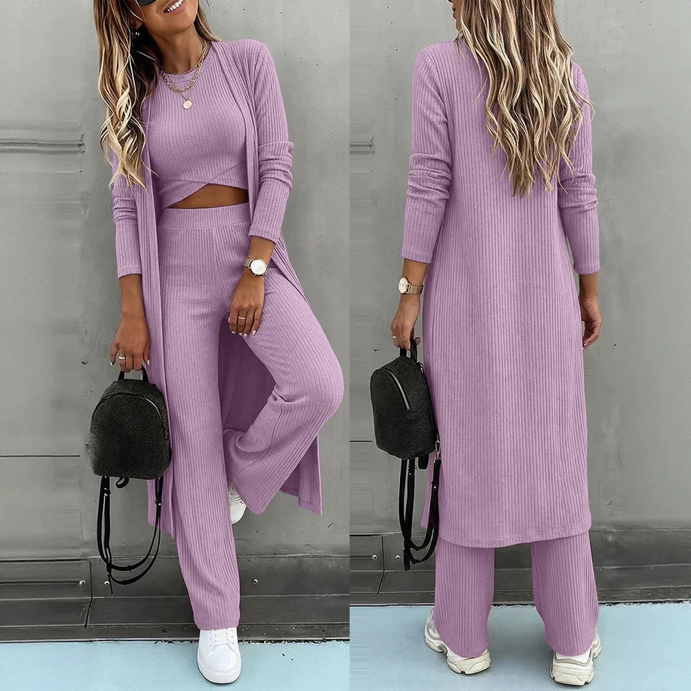 Damen Modischer Cardigan-Set Nord Taschen