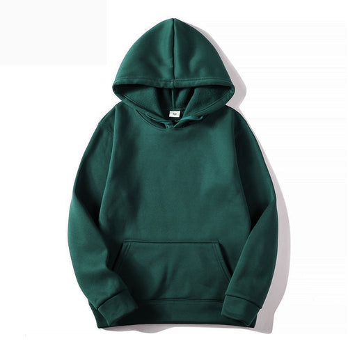 Unisex nan minimalistischer Kapuzenpullover ohne Reißverschluss mit innen angerautem French-Terry und integrierter Kängurutasche Nord Taschen