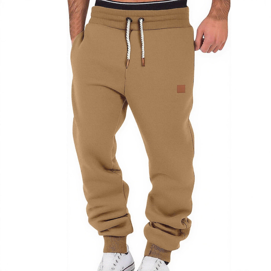 Herren Relax-Fit Fleece-Jogginghose mit Bündchen und Kordelzug Nord Taschen