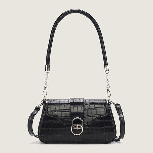Damen Umhängetasche mit elegantem Kroko-Design und praktischem Schulterriemen Nord Taschen