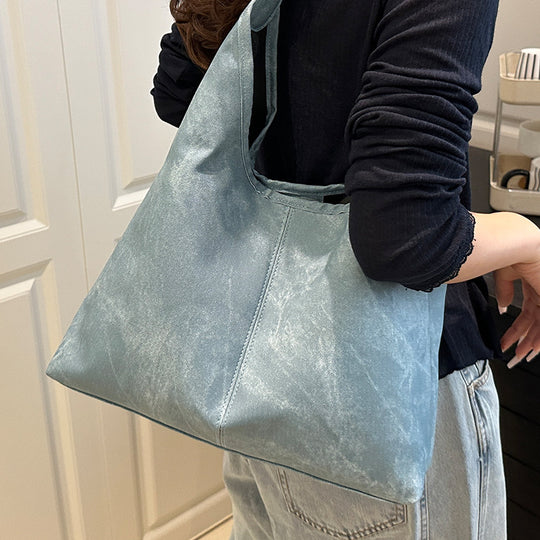 Damen elegante Hobo-Tasche aus weichem Kunstleder Nord Taschen