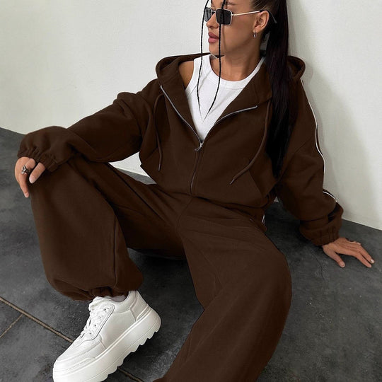 Damen Oversize Hoodie-Set Nord Taschen